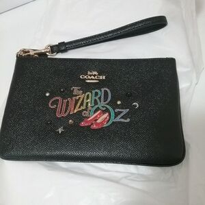 Coach Wizard Of Oz Black Wristlet
